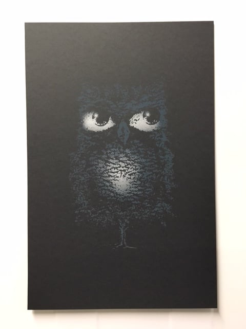 12"x19" Owl Tree Poster