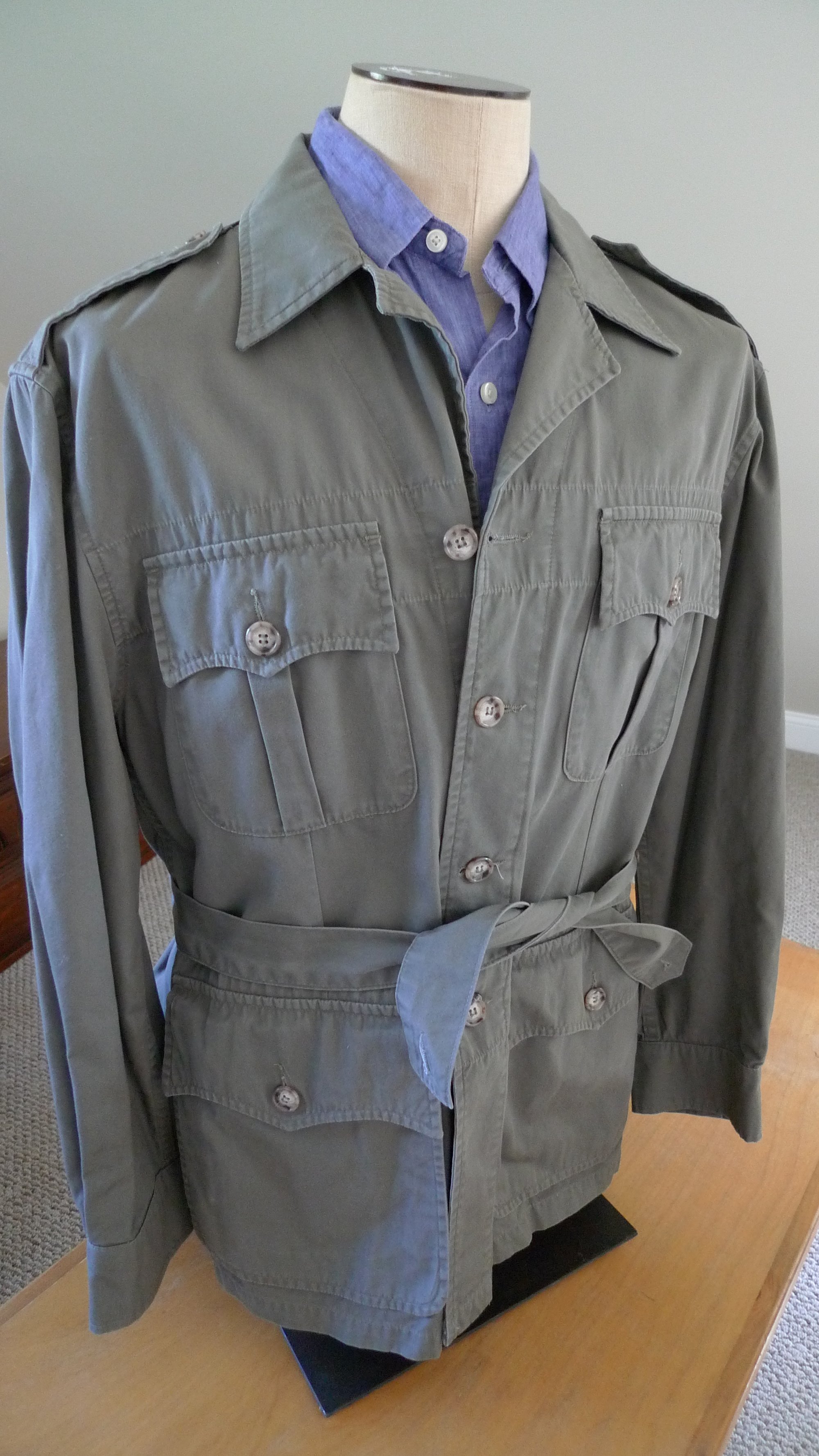 Willis & Geiger | Bush Poplin Safari Jacket | Size Medium | Flute & Rye