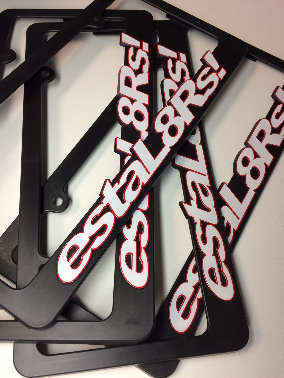 Image of estaL8RS License plate frames