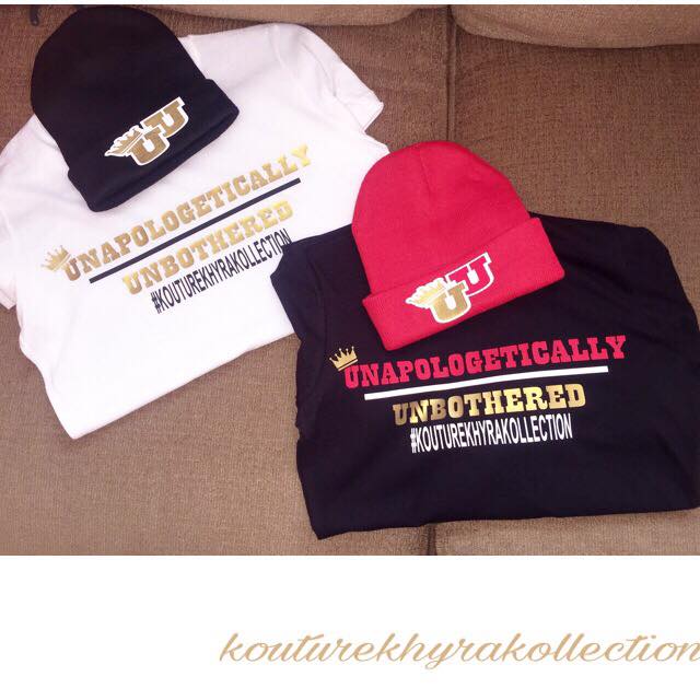 Image of Unapologetically Unbothered T-Shirt or Hat (VINYL/HEAT PRESSED)