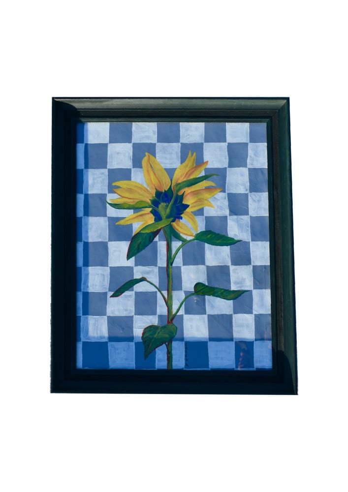 Image of Sunflower in reverse 