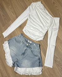 Image 2 of White asymetrical top 