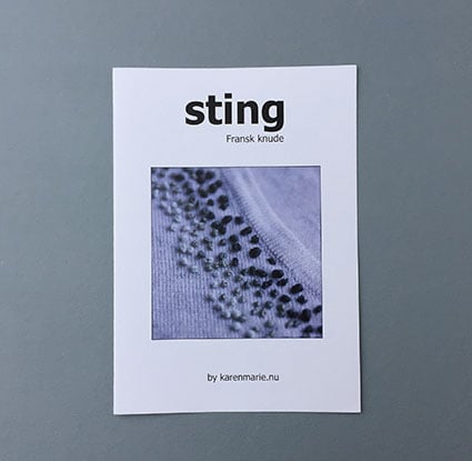 Image of STING  #fransk knude, pdf vejledning