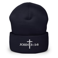 Image 6 of John 3:16 Cuffed Beanie