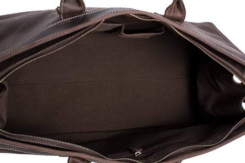 Image of 22'' Handmade Large Leather Travel Bag, Duffle Bag, Weekender Bag MG32