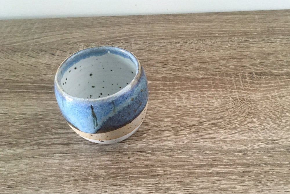 Image of sea spray blue mug