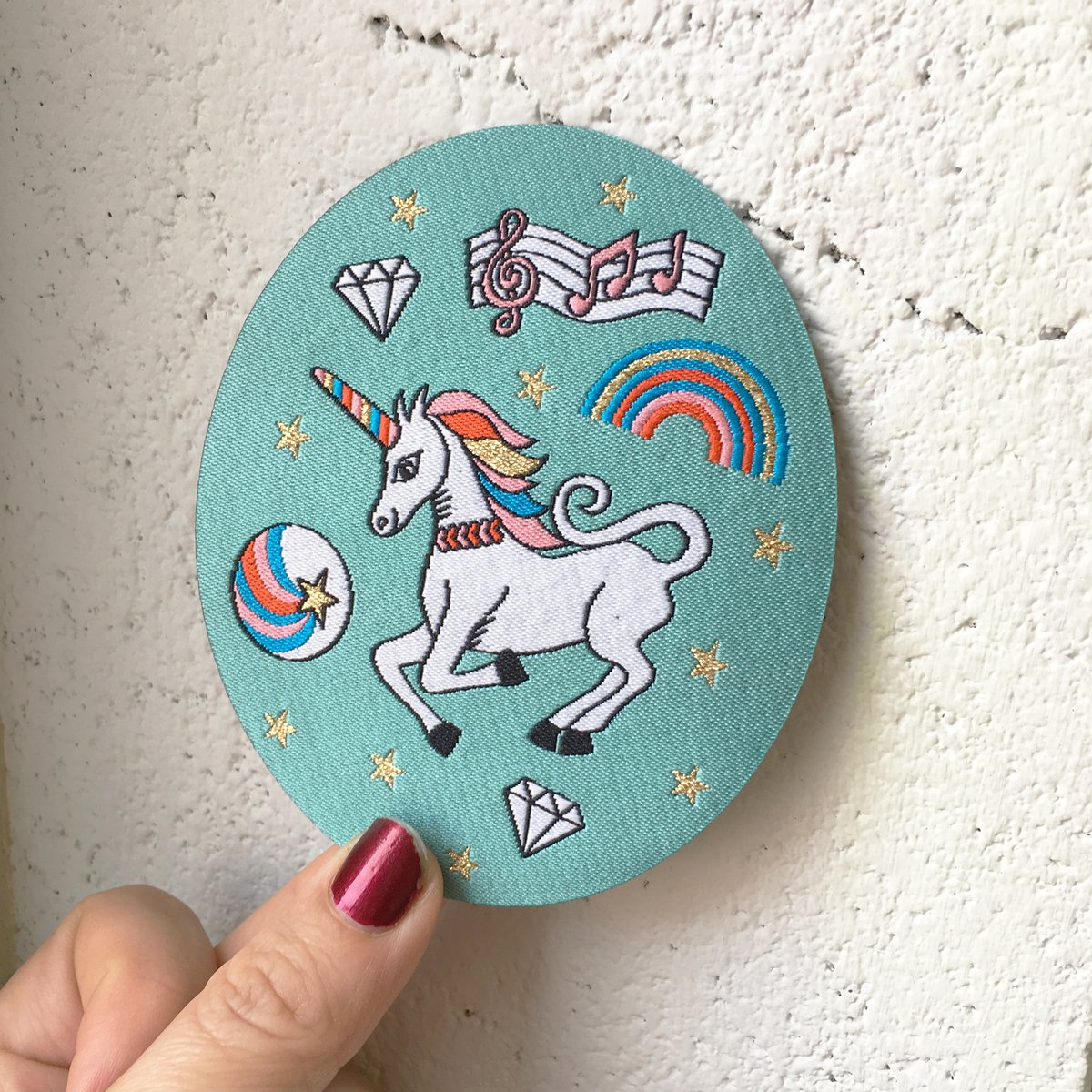 Rainbow Unicorn Iron-on Patch