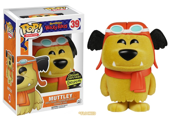 Image of Funko POP Animation: Wacky Races - Muttley (Flocked) [Figure]