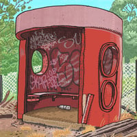 Image 2 of Bus Shelter, Maitland Station, digital print