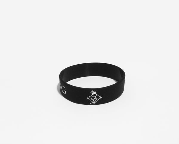 Image of Black Wrist Band (Thick)