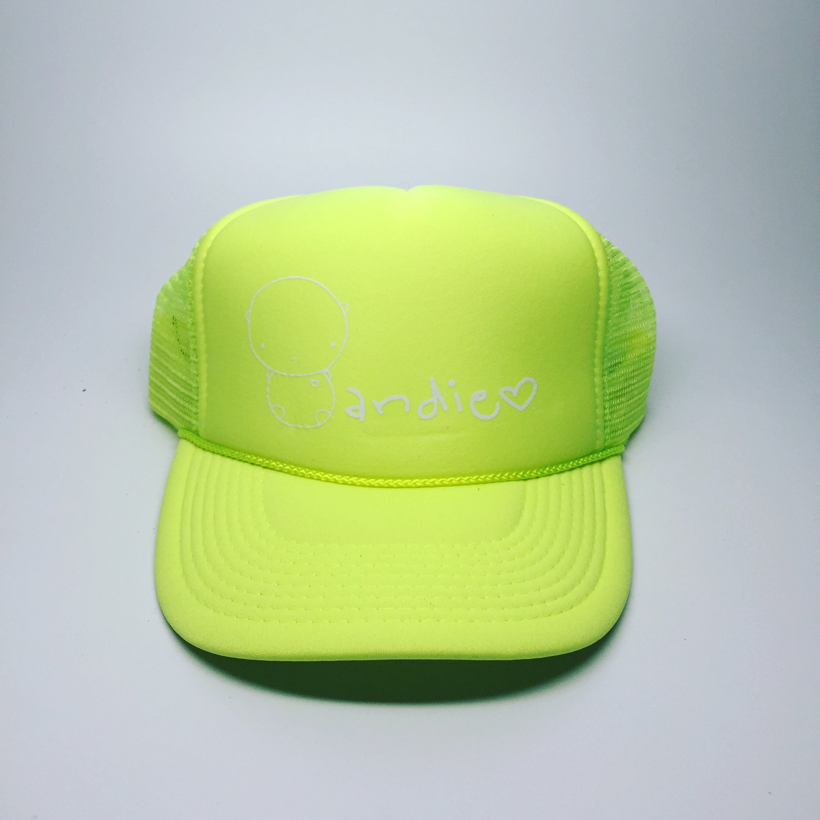 neon trucker cap