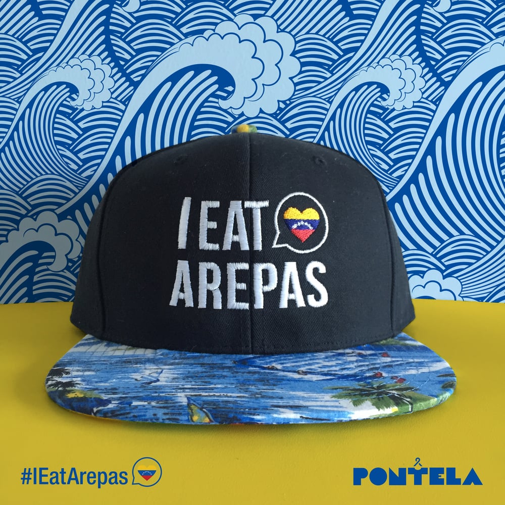 Image of I Eat Arepas Hawaii Blue