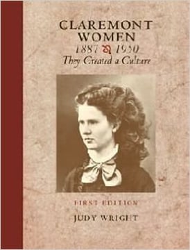 Image of BOOK - Claremont Women: 1887 - 1950 They Created a Culture