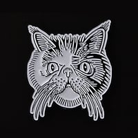 Image 3 of Giant Cat "Indy" Enamel Pin