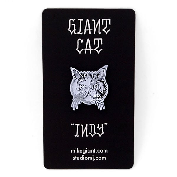 Image of Giant Cat "Indy" Enamel Pin