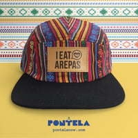 I Eat Arepas Leather Rainbow