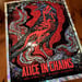 Image of Alice In Chains 2016 Poster Lava Foil Variant