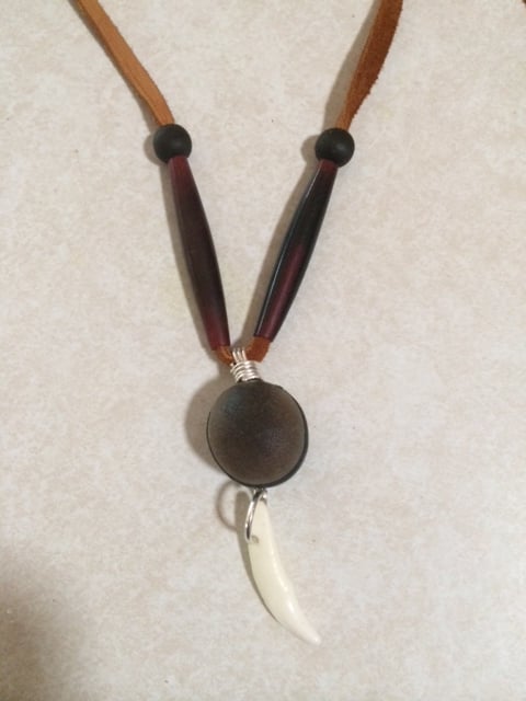 deer eye necklace