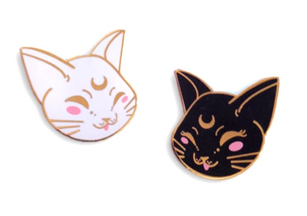 Image of Artemis & Luna Enamel Pin Set