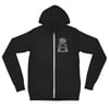 ABSU - NEVER BLOW OUT THE EASTERN CANDLE (GREY PRINT) ZIP HOODIE 
