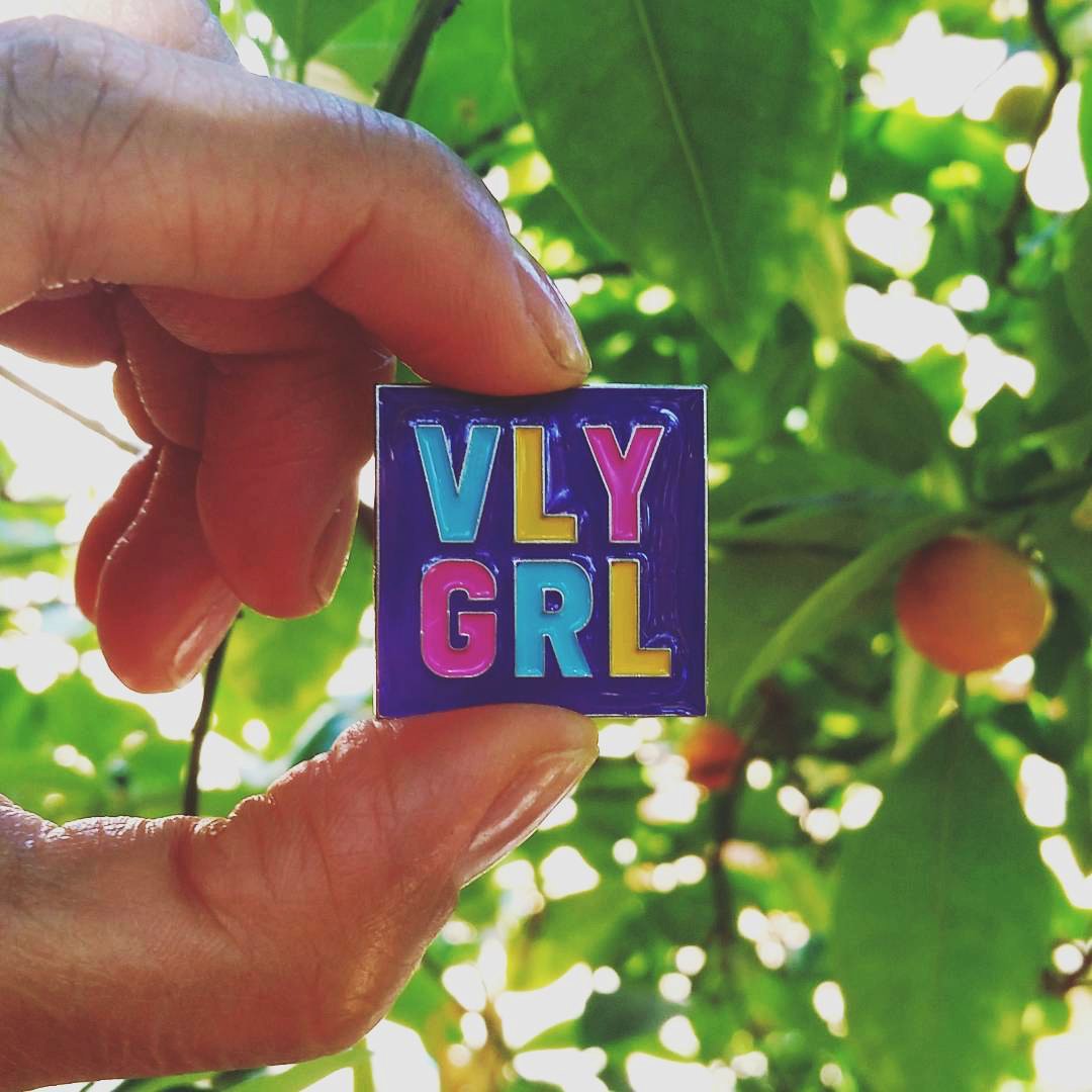 Image of VLY GRL Logo Pin