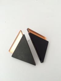 Image 3 of Náušnice / Earrings Tria Black n mirror