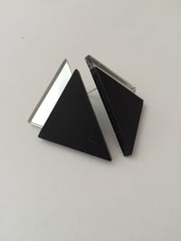 Image 4 of Náušnice / Earrings Tria Black n mirror