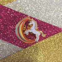 Image 2 of Rainbow Unicorn Pin