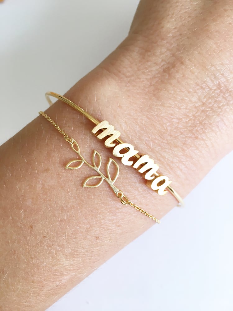 Image of Leaf chain bracelet