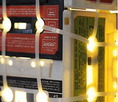 Small Cassette tapes lamp