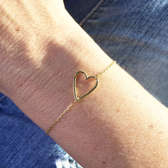Image of Open heart bracelet
