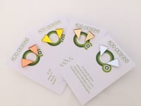 Image 4 of Náušnice / Earrings Triangle Mirror n Bnw