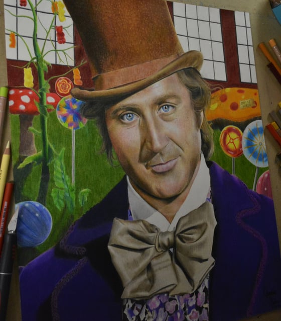 Image of Drawing Gene Wilder (Willy Wonka) 