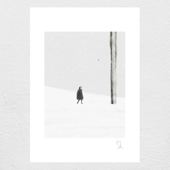 Image of Winter Leaf Print