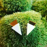 Image 1 of Náušnice / Earrings Mini Tria White N Mirror