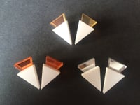 Image 2 of Náušnice / Earrings Mini Tria White N Mirror