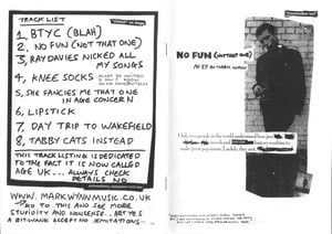 Image of No Fun (not that one) an EP by Mark Wynn w/zine