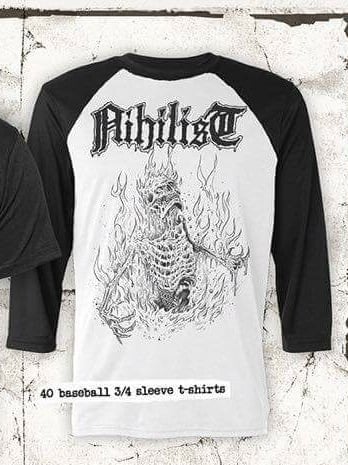 Image of Nihilist - Severe burn official baseball - Tshirt.(pre-order)