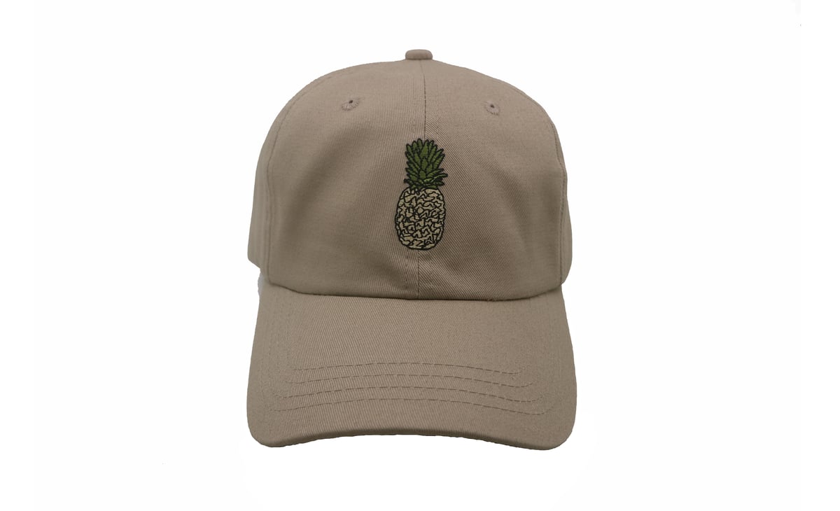 Image of Pineapple Adjustable Baseball Hat (Khaki)