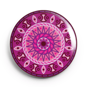 Image of 2.25 inch Purple Mandala  Button/Magnet/Bottle Opener/Compact Mirror