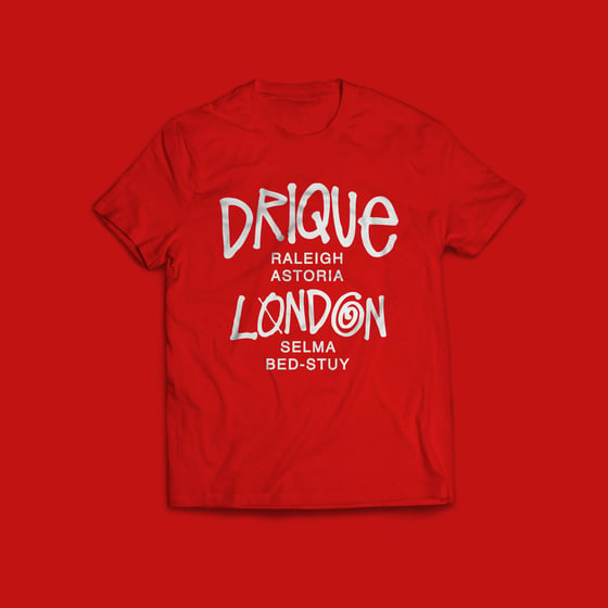 Image of Drique London Drique London "The Town" Tee (RED)