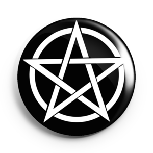 Image of 2.25 inch Pentagram Button/Magnet/Bottle Opener/Compact Mirror