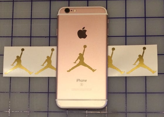 Image of Gold Jordan Jumpman Sticker