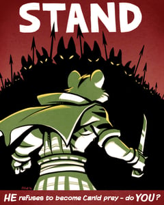 Image of "Stand" Propaganda Print