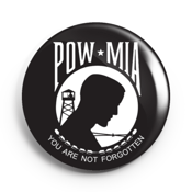 Image of 2.25 inch POW-MIA Button/Magnet/Bottle Opener/Compact Mirror