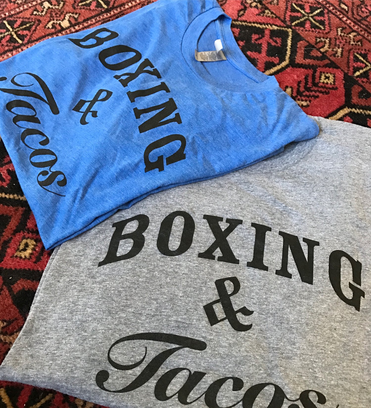 Image of Womens boxing & tacos crewneck t (2 colors)