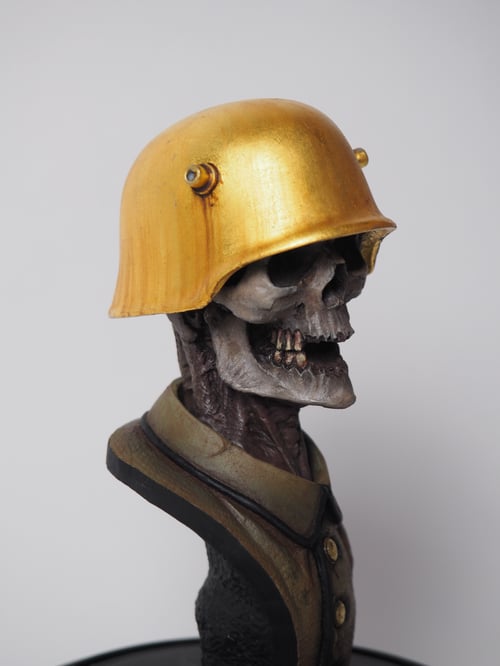 Image of Golden Helmet Skull