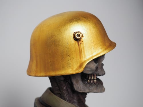 Image of Golden Helmet Skull