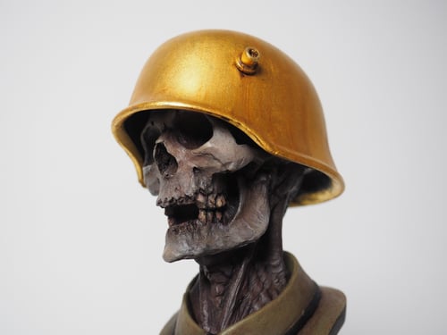 Image of Golden Helmet Skull