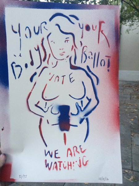 Image of "Your Body, Your Ballot" Posters